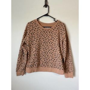 Abercrombie & Fitch Leopard Print Crewneck Sweatshirt